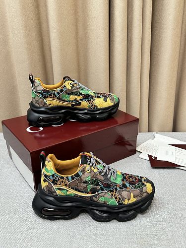 Gucci Multicolor Tapestry Print Chunky Platform Sneakers