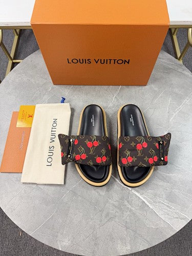 Louis Vuitton Monogram Cherry Slide Sandals