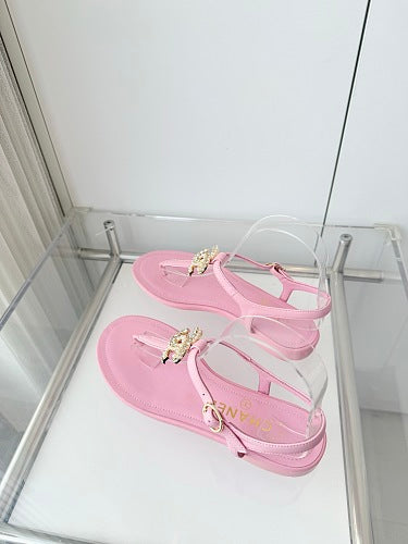 Chanel CC Thong Slingback Sandals