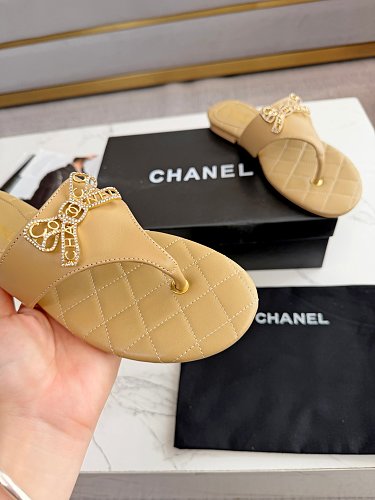Chanel Quilted Thong Sandals
