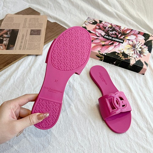 Dolce & Gabbana DG Logo Slide Sandals