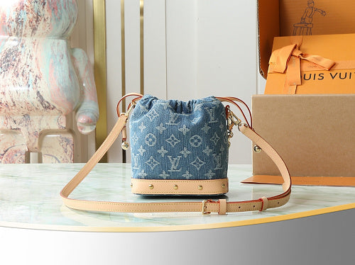 Louis Vuitton Monogram Denim Noé-style Bucket Bag