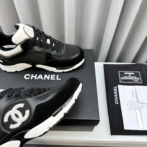 Chanel CC Mesh & Suede Chunky Sneakers