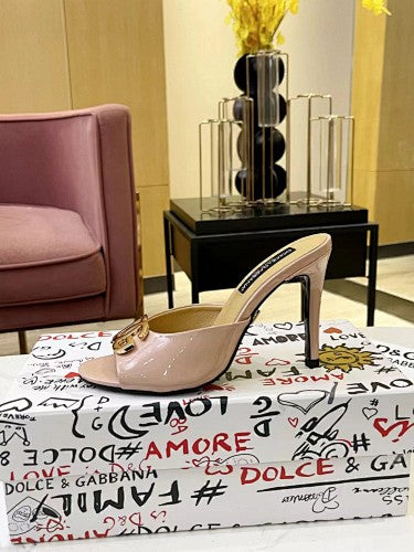 Dolce & Gabbana DG Logo heeled mule sandals