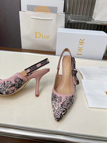 Dior J’Adior Embroidered Slingback Pumps