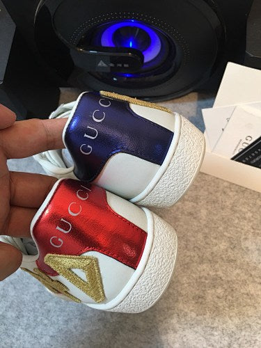Gucci Ace “Loved” Embroidered Web Sneakers