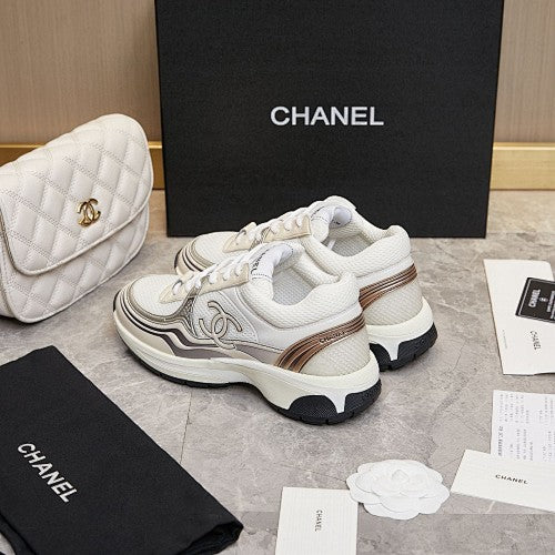 Chanel CC Logo Retro Runner Sneakers