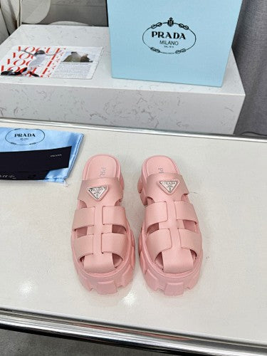 Prada Monolith Fisherman Platform Mule Sandals