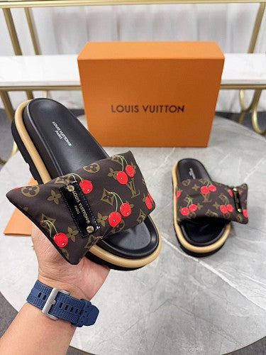 Louis Vuitton Monogram Cherry Slide Sandals