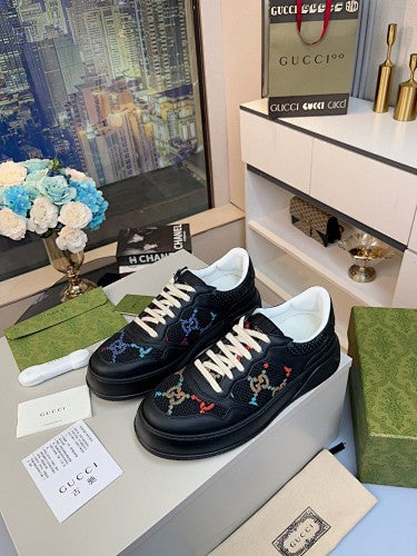 Gucci GG Multicolor Embroidered Platform Sneakers