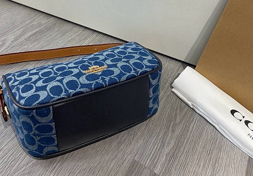 Coach Blue Denim Signature C Teri Shoulder Bag