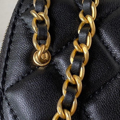 Chanel Black Quilted Mini Vanity Case