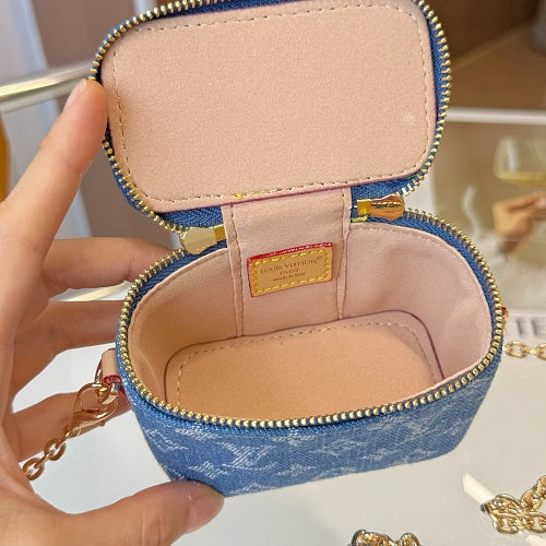 Louis Vuitton Nice Nano Blue Monogram Denim