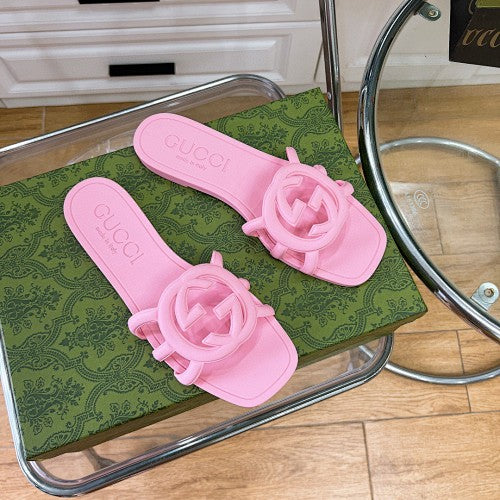 Gucci Interlocking G Logo Slide Sandals