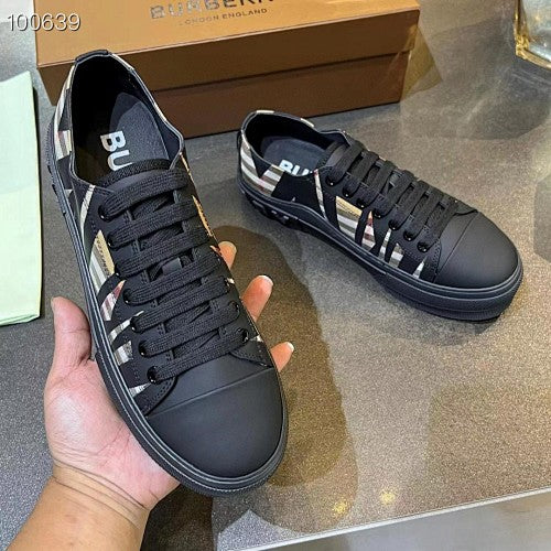 Burberry Vintage Check Low-Top Platform Sneakers