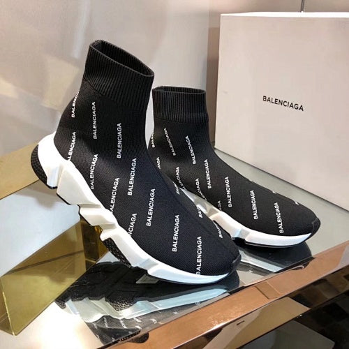 Balenciaga Speed 2.0 Allover Logo Sock Sneakers