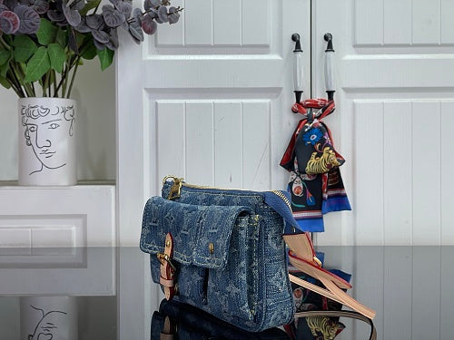 Louis Vuitton Monogram Denim Baggy PM Shoulder Bag
