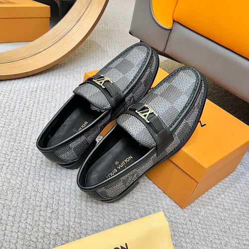 Louis Vuitton LV Initials Damier Graphite Loafers