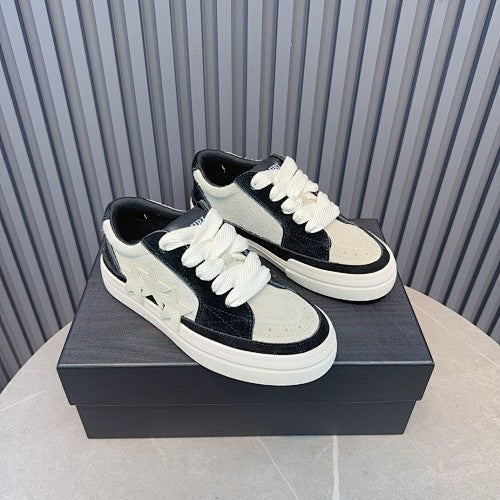 Amiri Skel Top Low Sneakers – Black & White