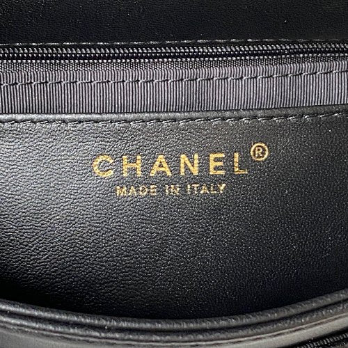Chanel Black & Beige Two-Tone Quilted Flap Bag