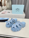Prada Monolith Fisherman Platform Sandals