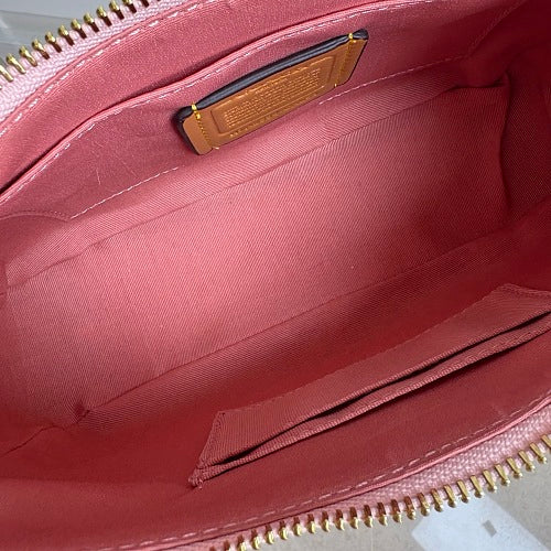 Coach Teri Shoulder Bag in Pink Signature Canvas