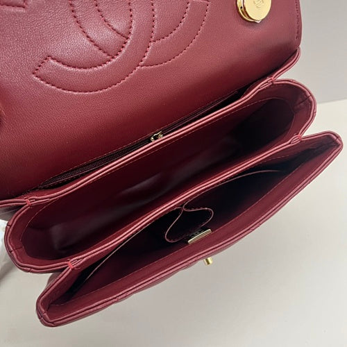 Chanel Burgundy Quilted Flap Bag