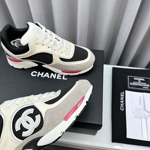 Chanel CC Mesh & Suede Chunky Runner Sneakers