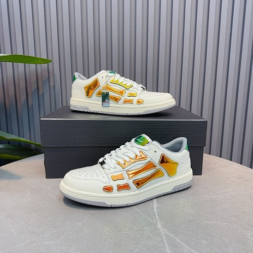 AMIRI Skel Top Low Metallic Skeleton Sneakers