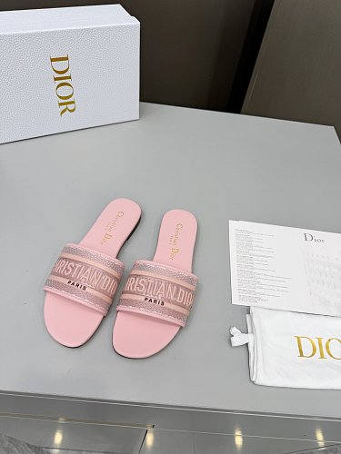 Dior Dway Heeled Slide Sandals