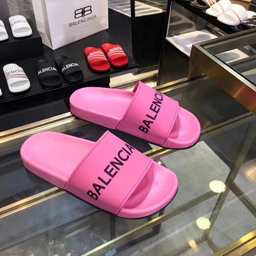 Balenciaga Logo Pool Slide Sandals