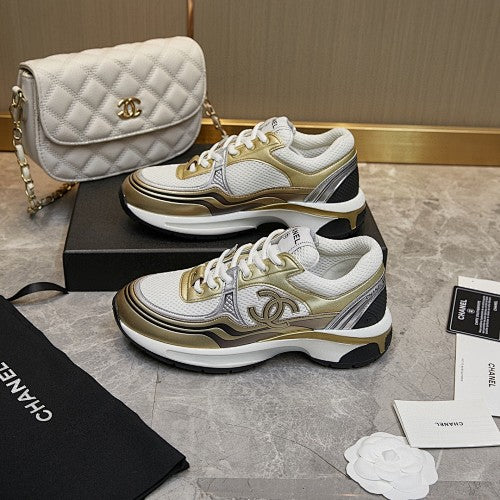 Chanel CC Logo Retro Runner Sneakers