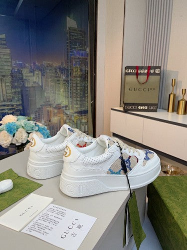 Gucci GG Multicolor Embroidered Platform Sneakers