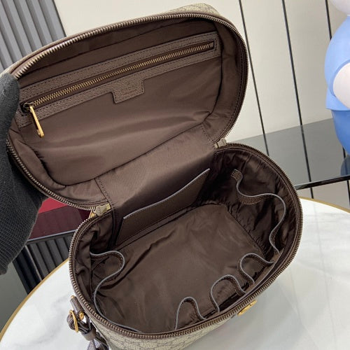 Gucci Ophidia GG Supreme Vanity Cosmetic Case / Top Handle Case