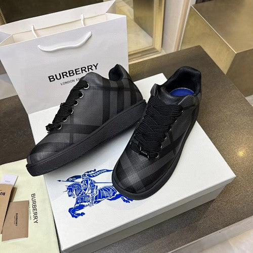 Burberry Check Low-Top Platform Sneakers