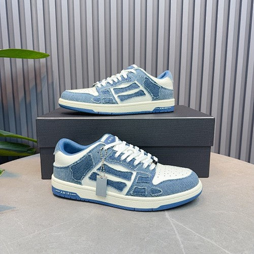 AMIRI Skel Top Low Denim Sneakers