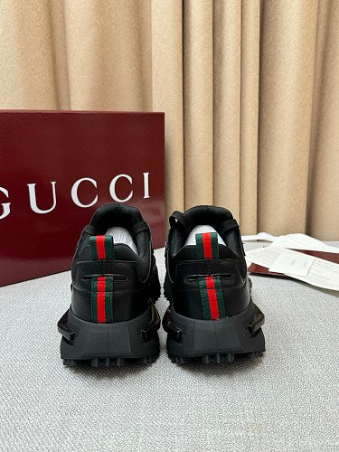 Gucci Black GG Monogram Chunky Technical Sneakers
