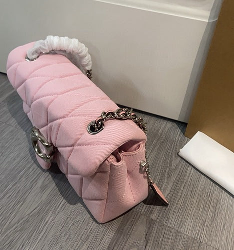 Coach Pink Quilted Tabby Shoulder Bag