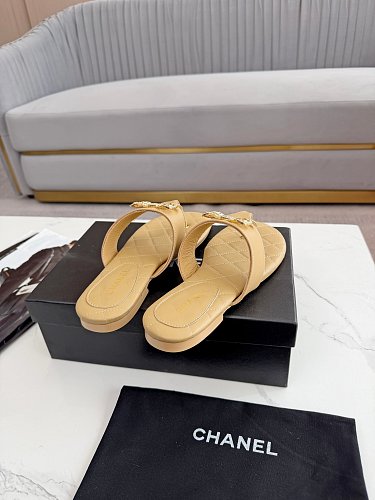 Chanel Quilted Thong Sandals