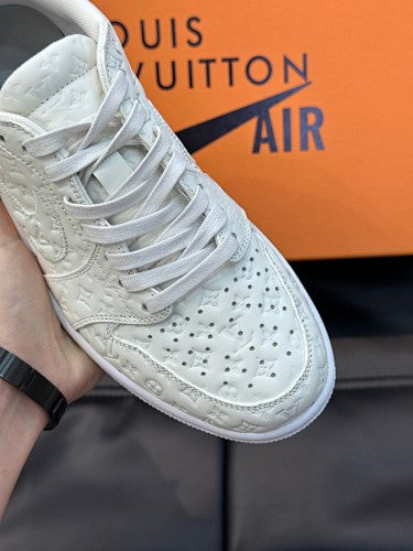 Louis Vuitton x Nike Air Force 1 Low “Triple White” Monogram sneakers