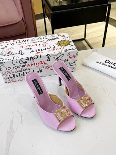 Dolce & Gabbana DG Logo heeled mule sandals