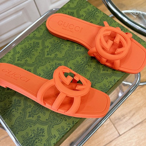 Gucci Interlocking G Logo Slide Sandals
