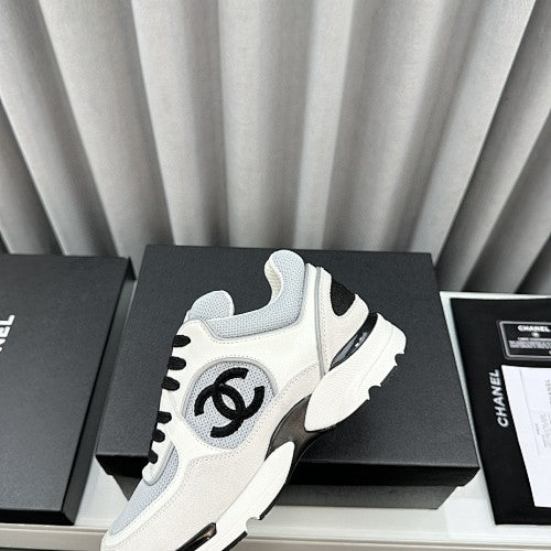 Chanel CC Mesh & Suede Chunky Sneakers