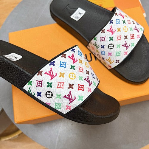 Louis Vuitton Multicolor Monogram Slide Sandals