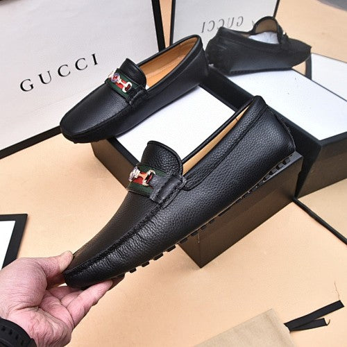 Gucci Horsebit Leather Driver Loafers