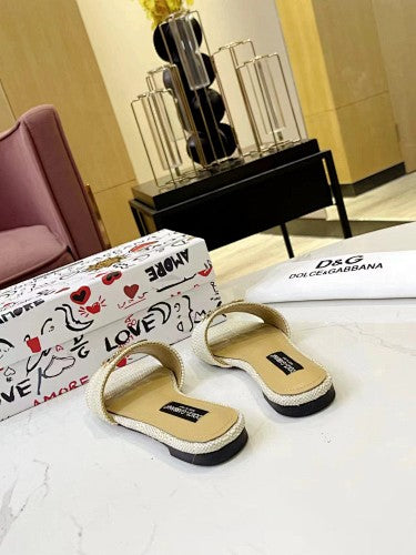 Dolce & Gabbana DG Logo slide sandals