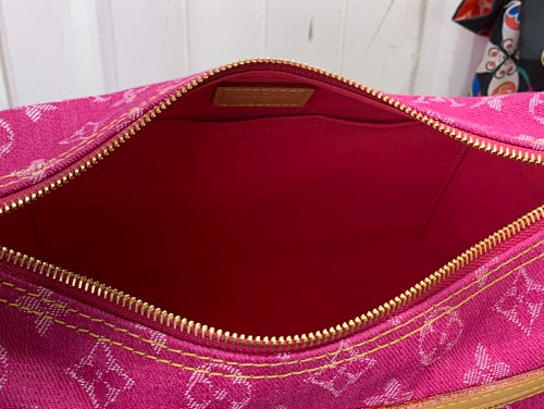 Louis Vuitton Baggy PM Monogram Denim Fuchsia