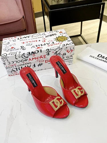Dolce & Gabbana DG Logo heeled mule sandal
