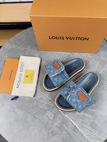 Louis Vuitton Monogram Slide Sandals