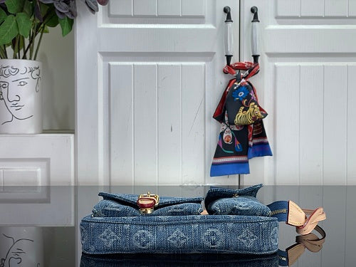 Louis Vuitton Monogram Denim Baggy PM Shoulder Bag